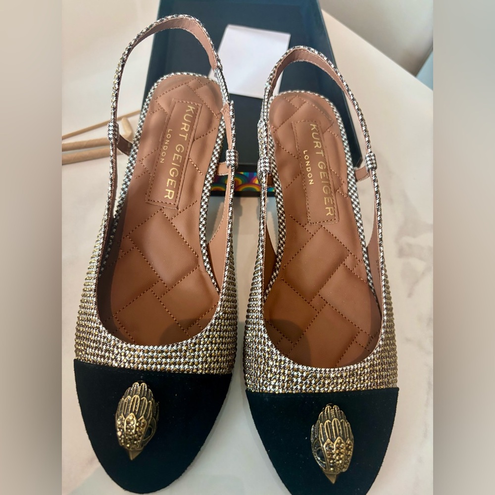 Kurt Geiger London / NIB SLOANE SLINGBACK HEEL 7.5 - Picture 7 of 13